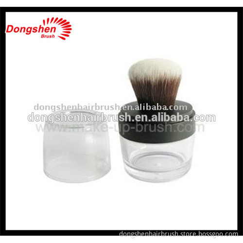 Cosmetic jar brush,loose powder container with brush